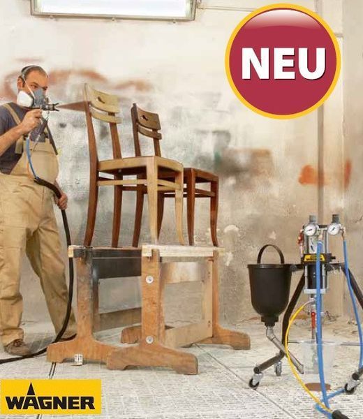 Пневматичний поршневий насос WAGNER FineFinish 20-30 із резервуаром 5 л (AirCoat, 160 бар) 2309799 фото